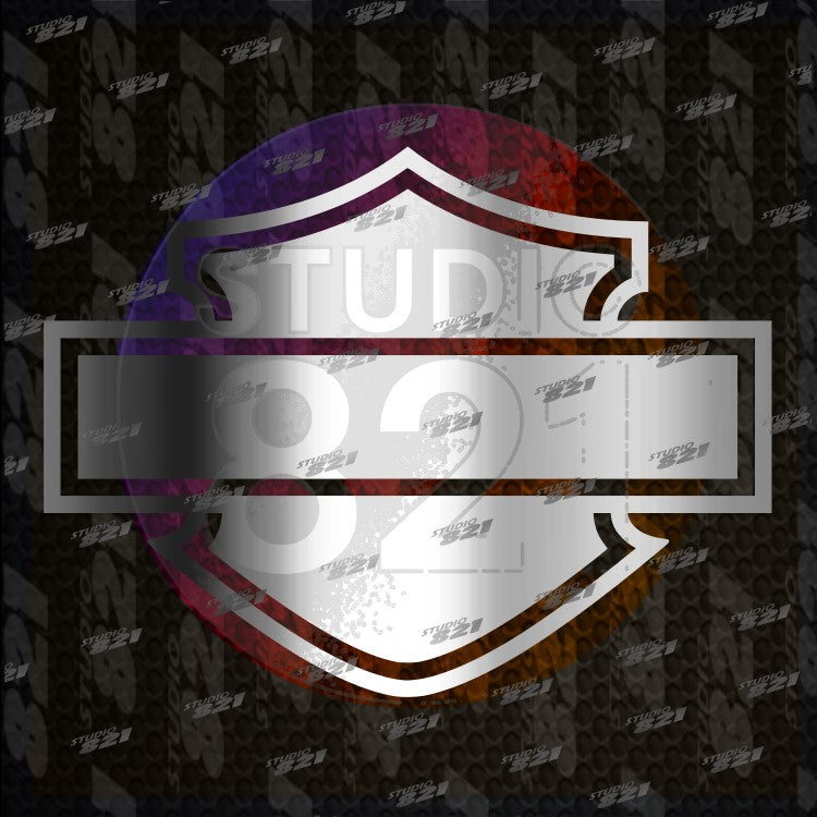 FULL Harley Shield Bar Vinyl Sticker Decal Davidson Car Truck Bike Blank Shield