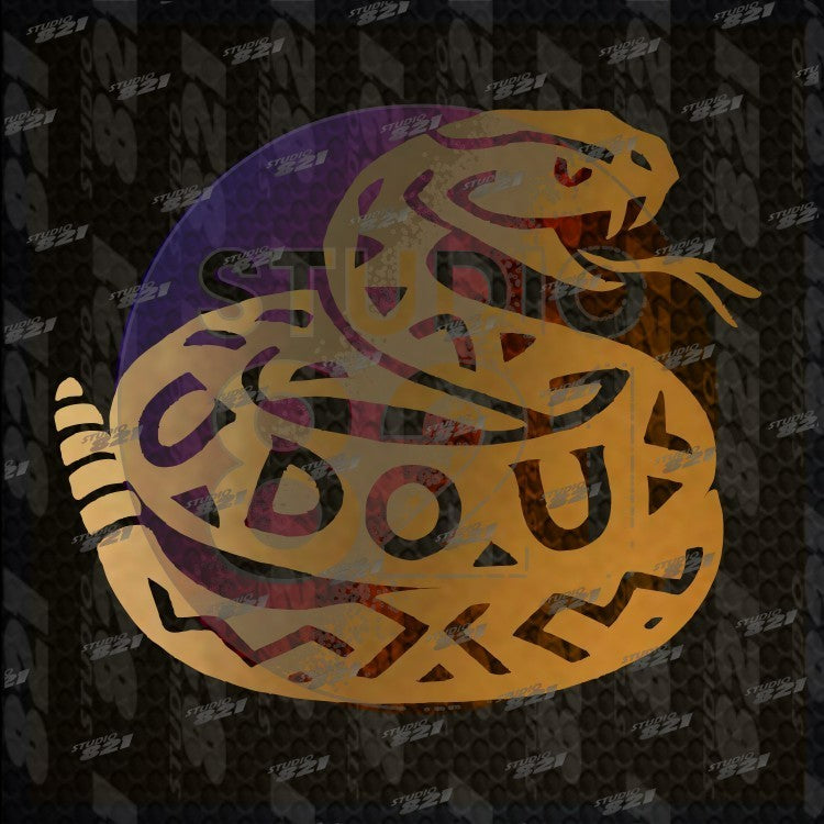 Gadsden Rattlesnake Tribal Emblem Decal — U DO U — Car / Window / Sticker