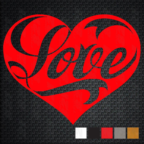 Love Heart Car Window Vinyl Decal Sticker laptop