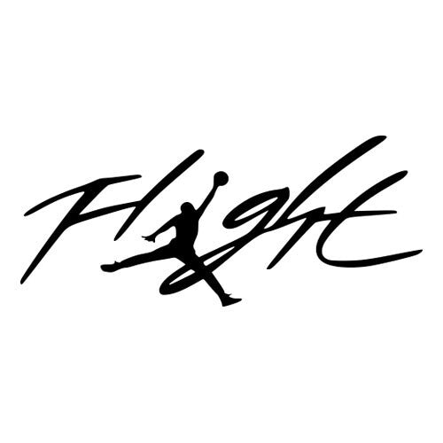 Michael Jordan Flight Decal Basketball Logo Vinyl Window Sticker Laptop Ipad