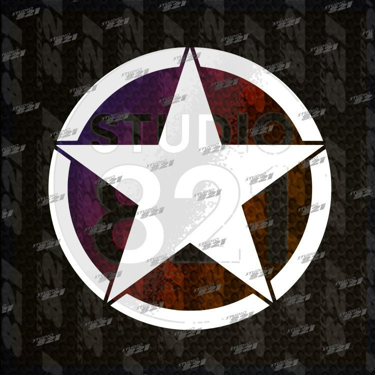 Star Emblem Vinyl Die Cut Decal Sticker - Army Military