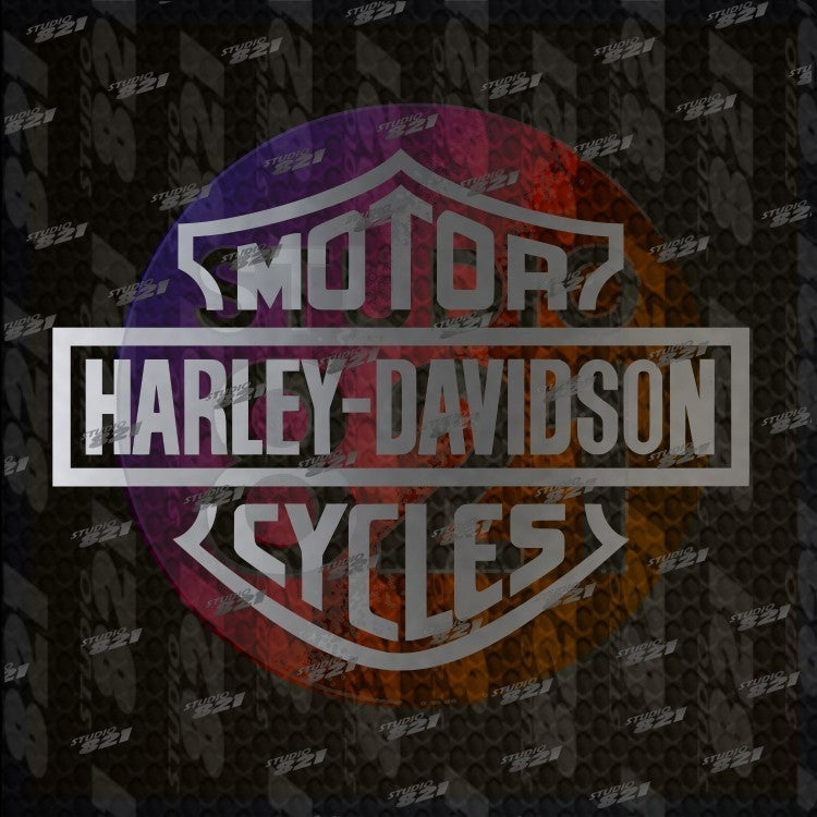 Harley Shield Bar Vinyl Sticker Decal - Davidson Car Truck Bike Shield