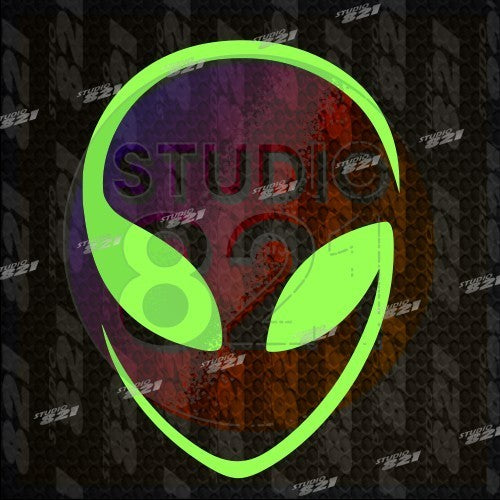 Alien vinyl decal- UFO area 51 encounters space stricker for cars trucks, window