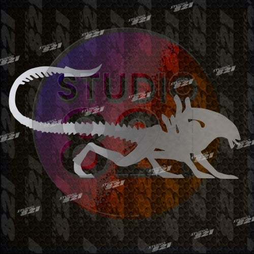 Alien Xenomorph Vinyl Decal | Sci-Fi Monster Sticker for Car, Laptop, or Tumbler