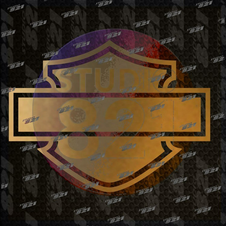 FULL Harley Shield Bar Vinyl Sticker Decal Davidson Car Truck Bike Blank Shield