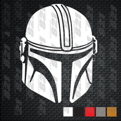 Star Wars Mandalorian Bounty Hunter Sticker laptop phone Disney YETI Cup size