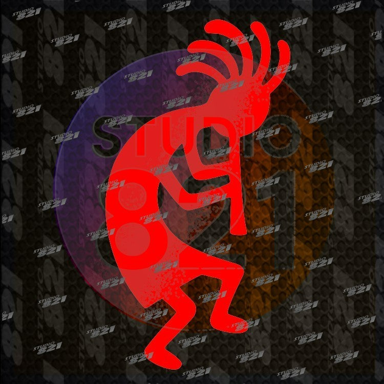 Kokopelli Southwestern Vinyl Decal – Native American Inspired Car Window Sticker