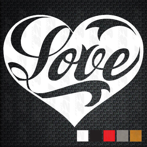 Love Heart Car Window Vinyl Decal Sticker laptop