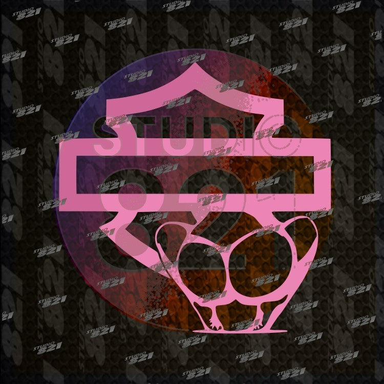 Harley Shield Bar Vinyl Sticker Decal - Davidson Car Truck Booty Butt Shield