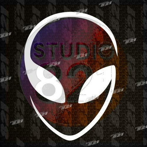 Alien vinyl decal- UFO area 51 encounters space stricker for cars trucks, window