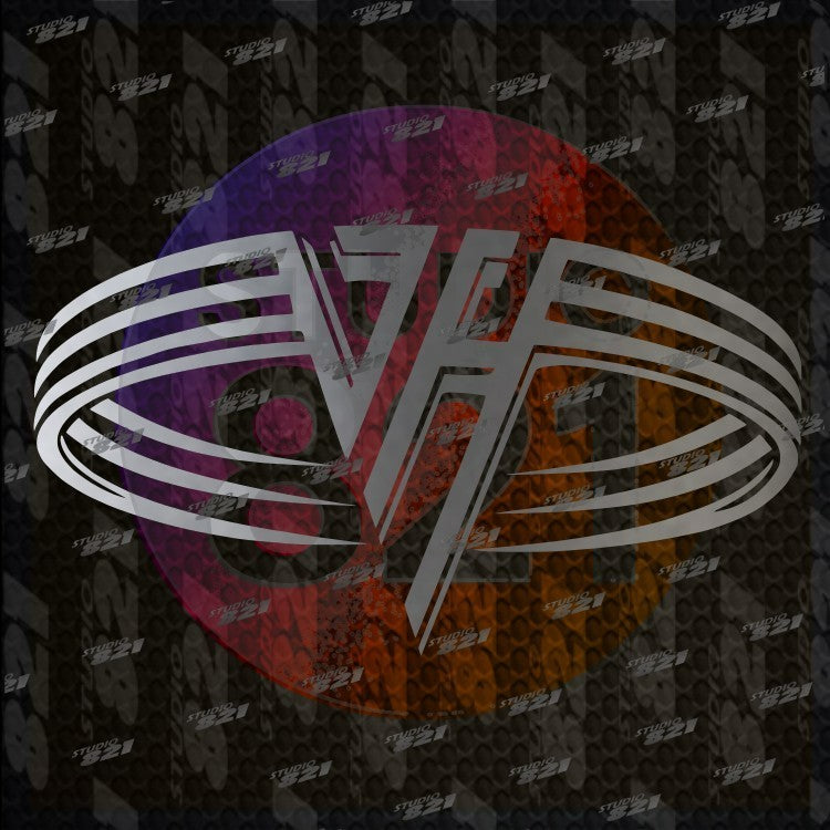 Van Halen Logo Vinyl Decal Die Cut Sticker V2 Classic 80's Big hair band Best
