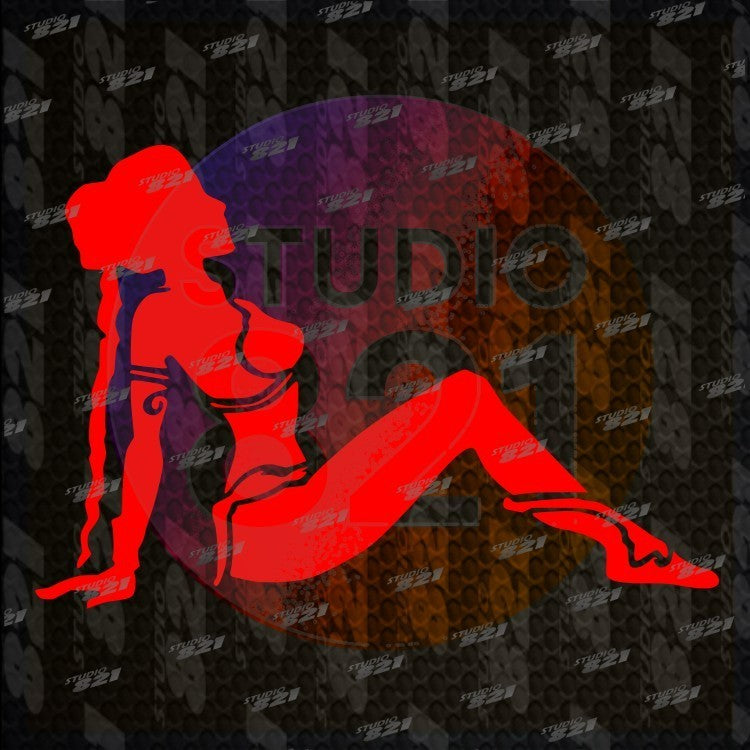 LEIA SLAVE Girl Mudflap Decal Car Window Vinyl Sticker Star Wars