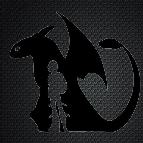 Toothless Dragon Sticker How To Train Your Dragon Hiccup car window truck