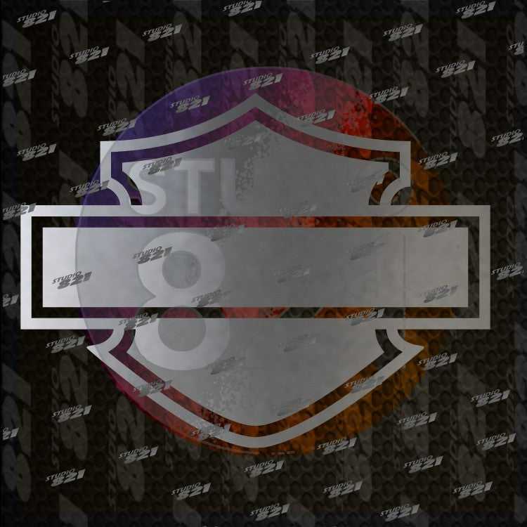 FULL Harley Shield Bar Vinyl Sticker Decal Davidson Car Truck Bike Blank Shield