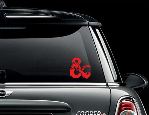 DnD D&D Ampersand Dungeons Dragons logo RPG dice