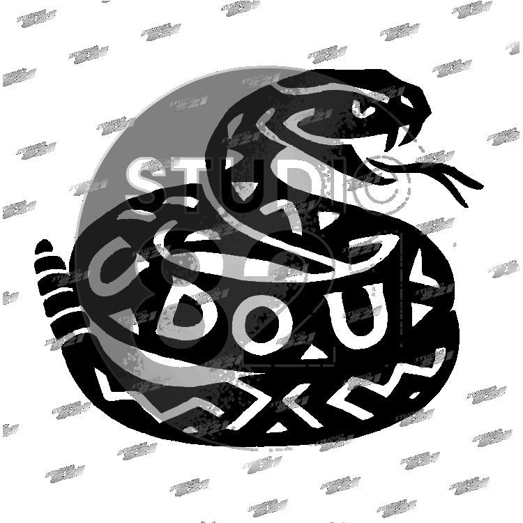 Gadsden Rattlesnake Tribal Emblem Decal — U DO U — Car / Window / Sticker