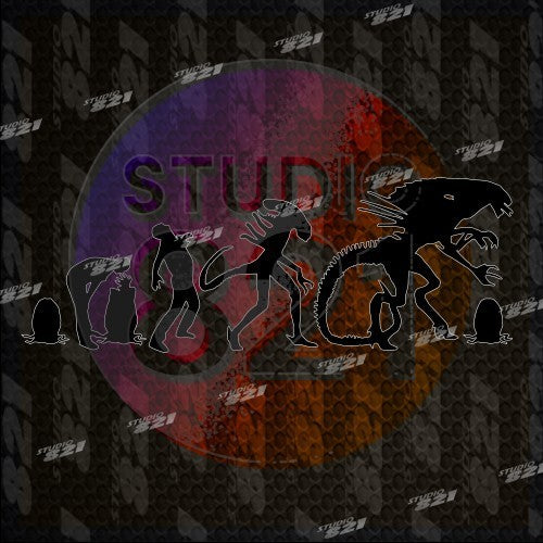 Alien Queen Evolution Alien Xenomorph Sticker Hr Giger Egg To Vinyl Decal Alien