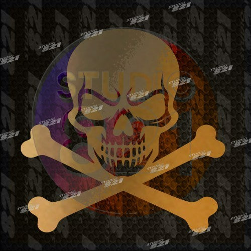 SKULL and BONES Vinyl Sticker Decal Car Truck Bike