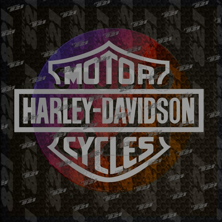 Harley Shield Bar Vinyl Sticker Decal - Davidson Car Truck Bike Shield