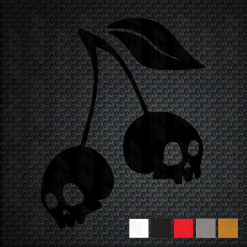 CHERY SKULL - Sticker laptop phone Indoor outdoor car window truck YETI CUP