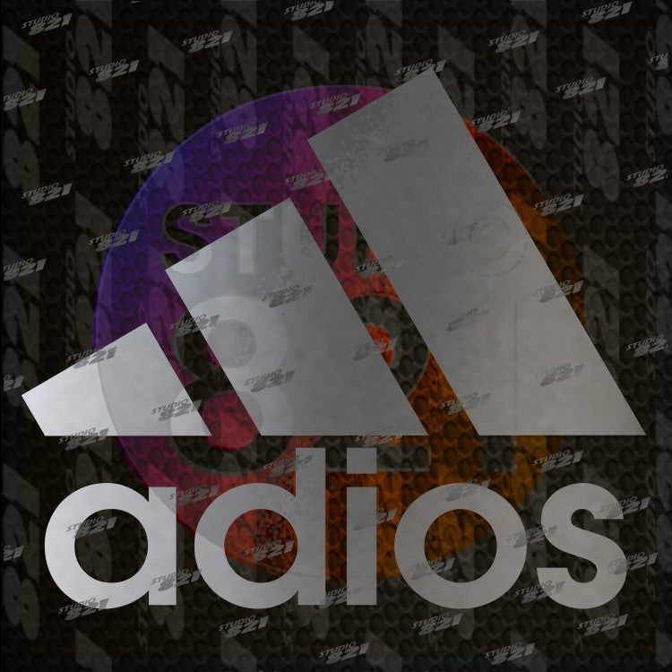 ADIOS Sticker Mini Decal V2 – Sports Athletics Logo – Vinyl Window, Laptop, iPad