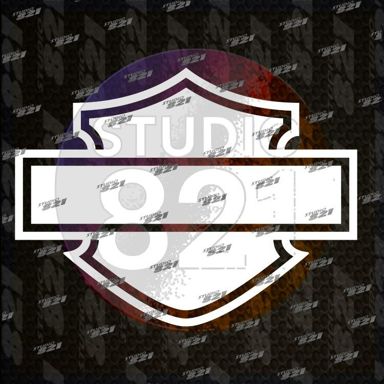 FULL Harley Shield Bar Vinyl Sticker Decal Davidson Car Truck Bike Blank Shield