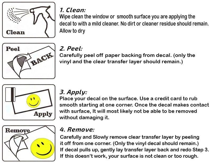 Be Happy Heart Vinyl Decal Sticker laptop phone