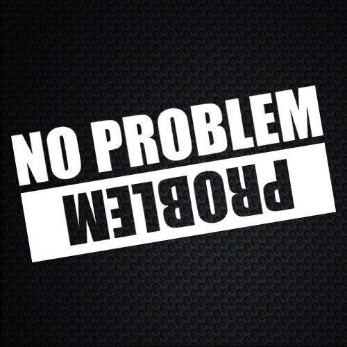 NO PROBLEM - PROBLEM Jeep offroad truck sticker