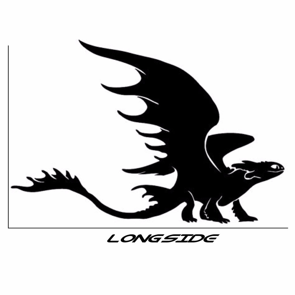 Toothless Dragon Sticker How To Train Your Dragon car window truck