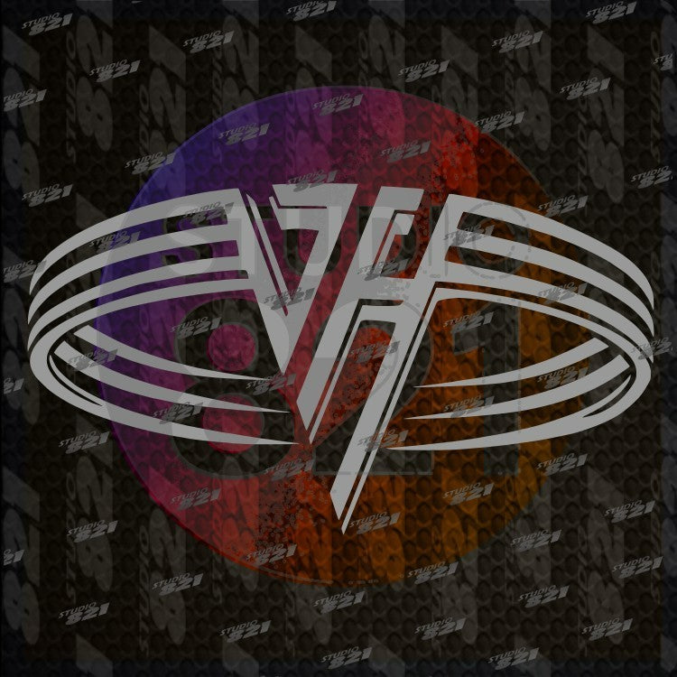 Van Halen Logo Vinyl Decal Die Cut Sticker V2 Classic 80's Big hair band Best