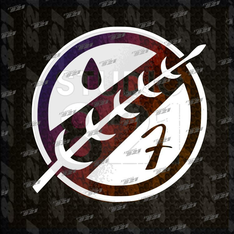 Crest Decal Car Window Vinyl Sticker Star Wars BOBA FETT Mandalorian