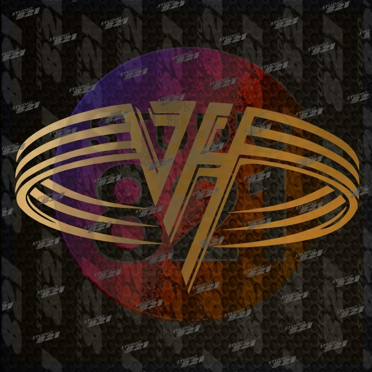 Van Halen Logo Vinyl Decal Die Cut Sticker V2 Classic 80's Big hair band Best