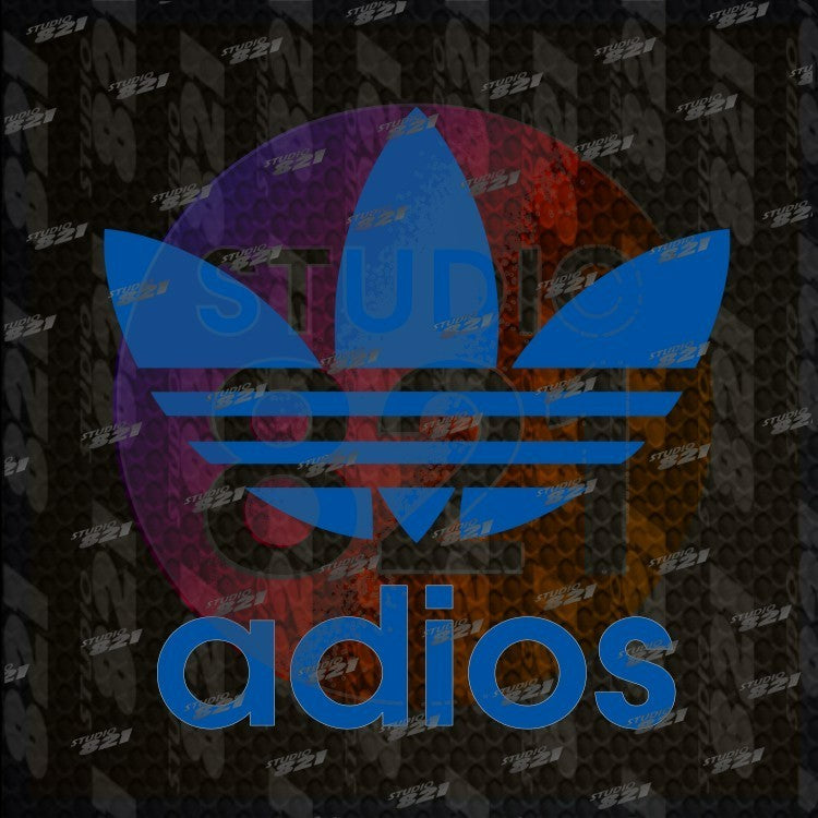 ADIOS Sticker Mini Decal – Sports Athletics Logo – Vinyl Window, Laptop, iPad