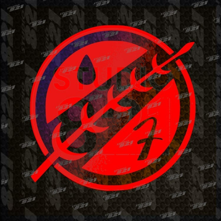 Crest Decal Car Window Vinyl Sticker Star Wars BOBA FETT Mandalorian