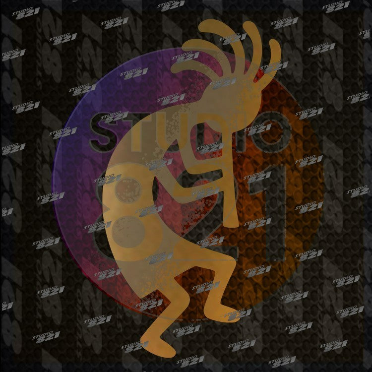 Kokopelli Southwestern Vinyl Decal – Native American Inspired Car Window Sticker