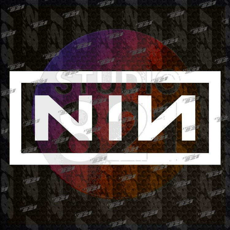 Nine Inch Nails NIN Vinyl Decal Sticker –Music logo Trent Reznor Tron Industrial