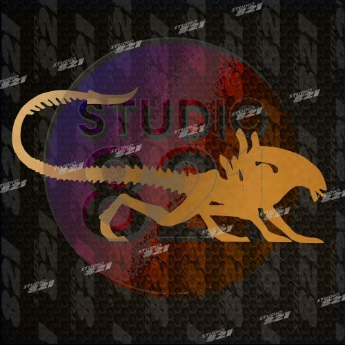Alien Xenomorph Vinyl Decal | Sci-Fi Monster Sticker for Car, Laptop, or Tumbler