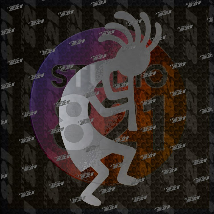 Kokopelli Southwestern Vinyl Decal – Native American Inspired Car Window Sticker