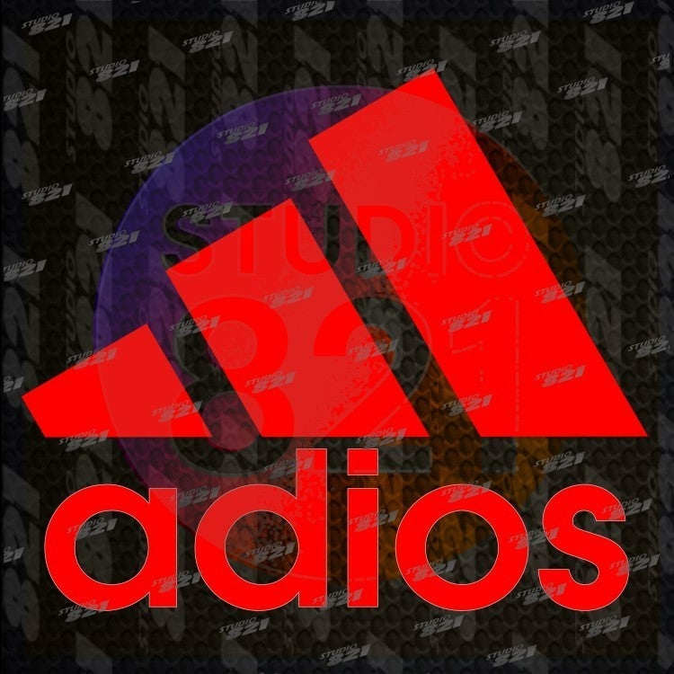 ADIOS Sticker Mini Decal V2 – Sports Athletics Logo – Vinyl Window, Laptop, iPad
