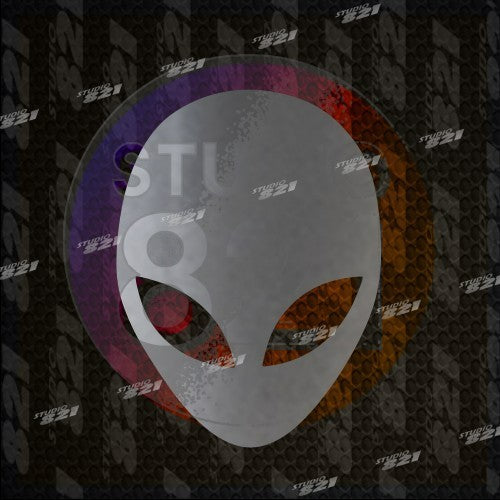 Alien Head vinyl decal- UFO area 51 encounters space Peace sticker decal New