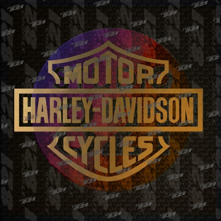 Harley Shield Bar Vinyl Sticker Decal - Davidson Car Truck Bike Shield