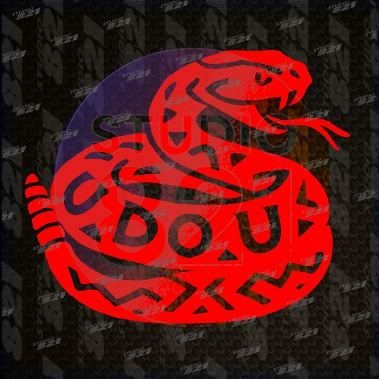 Gadsden Rattlesnake Tribal Emblem Decal — U DO U — Car / Window / Sticker