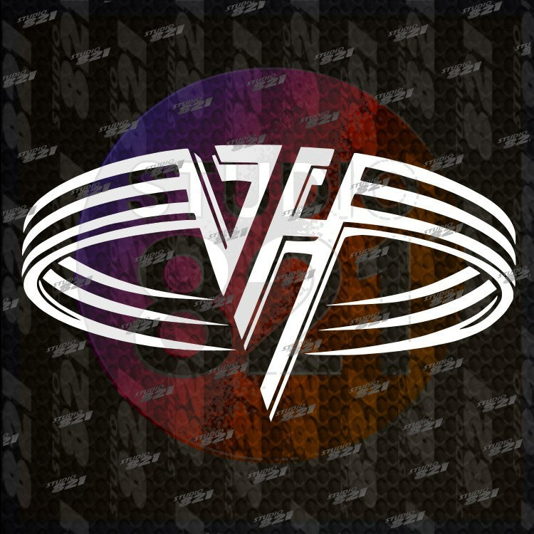 Van Halen Logo Vinyl Decal Die Cut Sticker V2 Classic 80's Big hair band Best