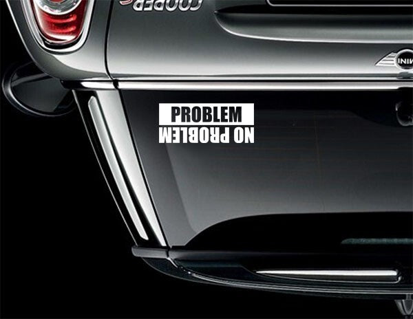 NO PROBLEM - PROBLEM Jeep offroad truck sticker