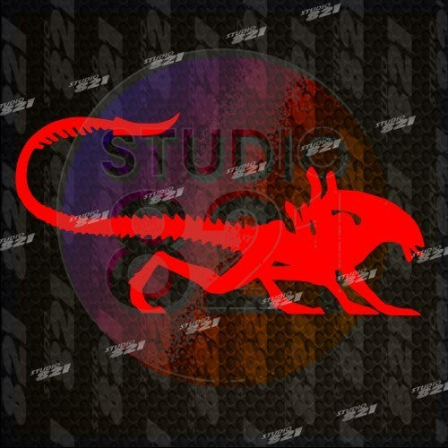 Alien Xenomorph Vinyl Decal | Sci-Fi Monster Sticker for Car, Laptop, or Tumbler