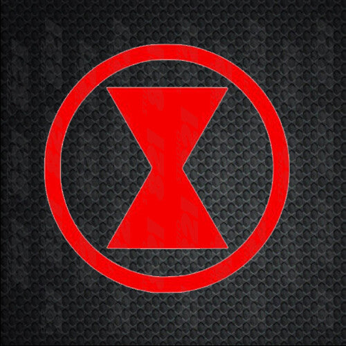 Black Widow Hour Glass Decal Car Window Vinyl Decal Sticker laptop