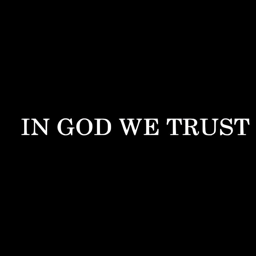 IN GOD WE TRUST Bumper Sticker Window Car Truck Decal Vinyl tablet computer