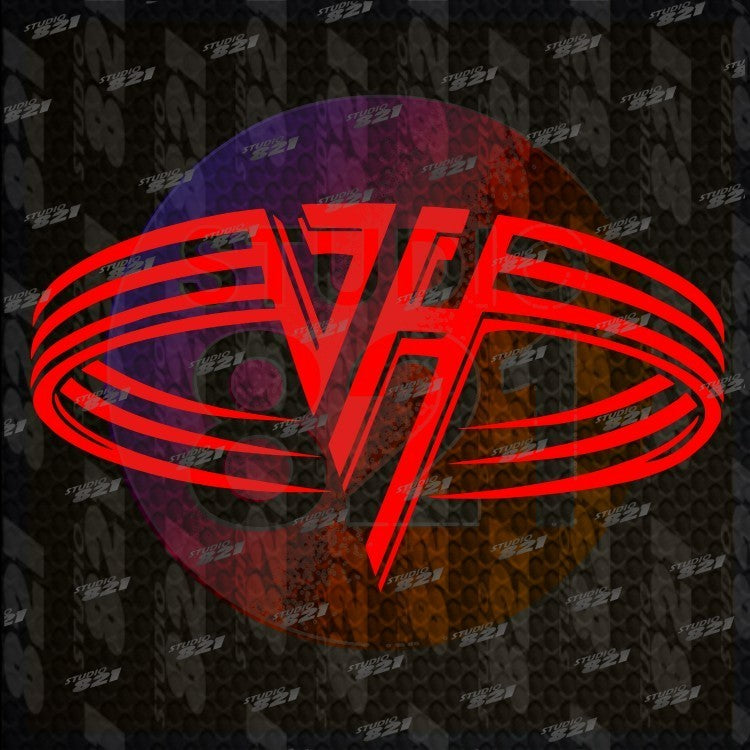 Van Halen Logo Vinyl Decal Die Cut Sticker V2 Classic 80's Big hair band Best
