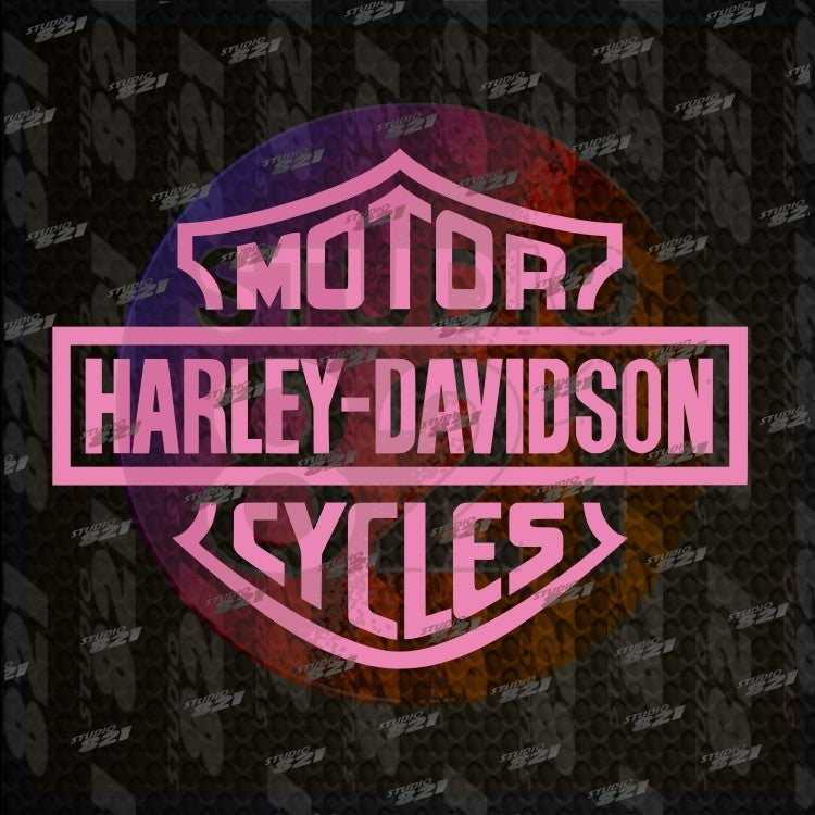 Harley Shield Bar Vinyl Sticker Decal - Davidson Car Truck Bike Shield