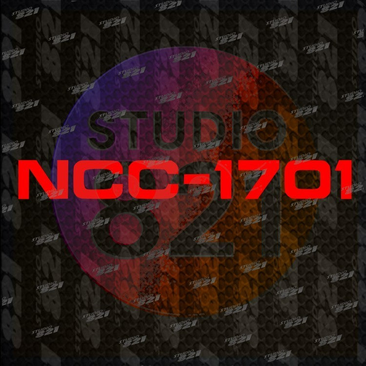 STAR TREK NCC-1701 Vinyl Transfer cut decal Sci-fi number Trekkie Sticker